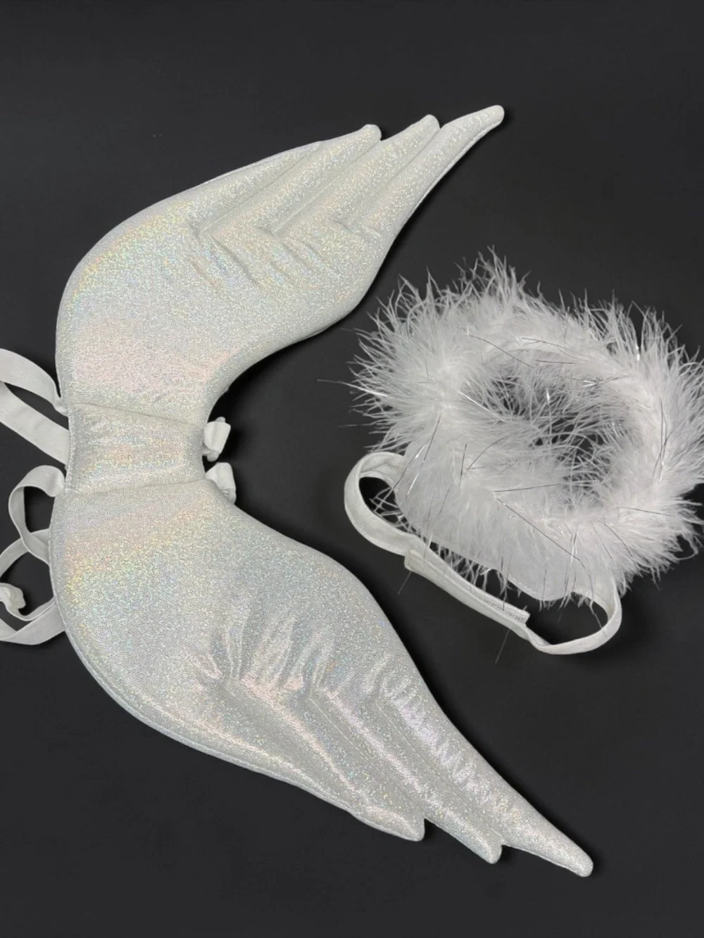 Angel Wings Pet Costume Large White Dog Cat Halloween Christmas Costume NWT
